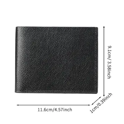 PU Leather Short Men's Wallet, Multifunctional with Card Slots - 6