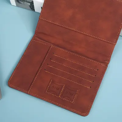 Pasaport Kılıfı Özelleştirilmiş Deri Kayış Dış Seyahat Kartı Kimlik Taşıyıcı Bilet Saklama Taşınabilir Manyetik Koruma Hırsızlığa Karşı Koruma Paketi