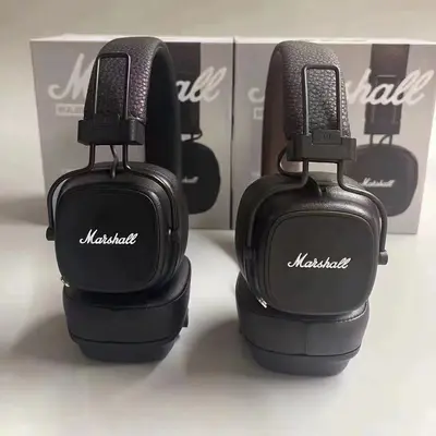 Marshall MAJOR IV Over-Ear Wireless Bluetooth Headphones, Deep Bass