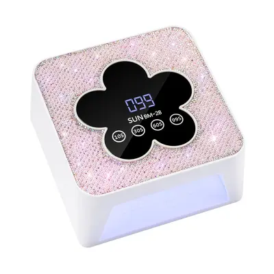 UV-LED nail lamp, rhinestone design, fast-drying, professional - 10