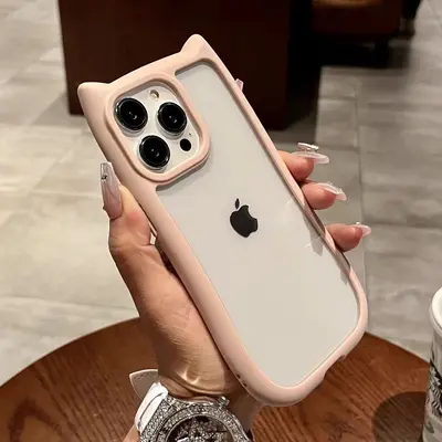 Cute 3D cat ear case for iPhone 16 Pro Max, XS - 8