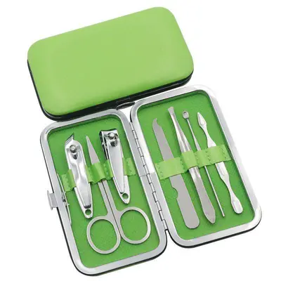 Tırnak makası 7 parçalı set, manikür alet seti, tırnak makası manikür seti, tırnak makası, güzellik seti - 9