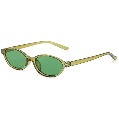 Kleinrahmige ovale Sonnenbrille für Frauen, hochwertige personalisierte Sonnenbrille im europäischen und amerikanischen Stil für Männer, retro Sonnenbrille mit UV-Schutz für den grenzüberschreitenden Handel - 12