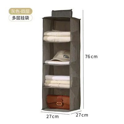 Hanging storage bag, multi-layer, washable, wardrobe organizer - 12