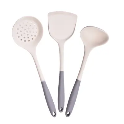Silicone spatula, home cooking spatula, kitchen non-stick spatula, high temperature resistant soup ladle, kitchen utensil, kitchen tools set