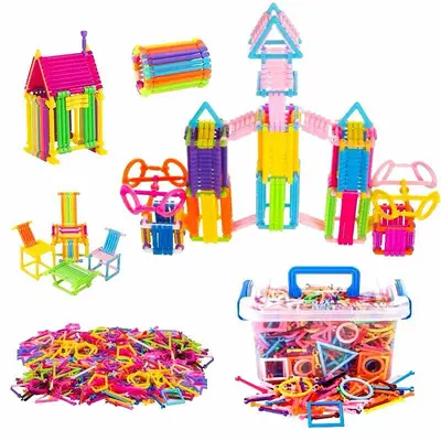 Smart Building Stick Set, Children's Educational Snap-Together Toy - 6