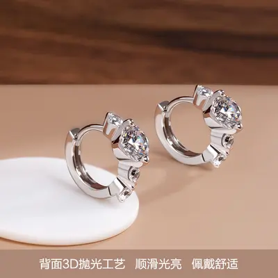 S925 silver earrings, zircon, diamond-look - 3
