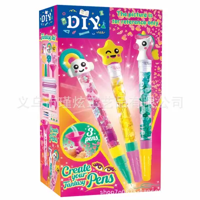 Magic sand pen DIY children's pen set in gift box, STEM educational toy - 9