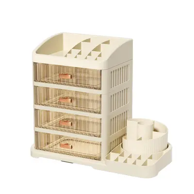 Premium cosmetics storage box with drawer