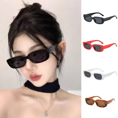 Leopard Print Square-Frame Sunglasses for Men and Women, UV Protection