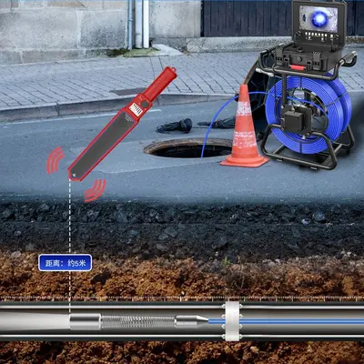 Industrielle Rohrleitung Endoskop Doppelkamera 7mm Offline-Kanalisation Kamera Inspektionspositio Wasserdicht Rauchmelder
