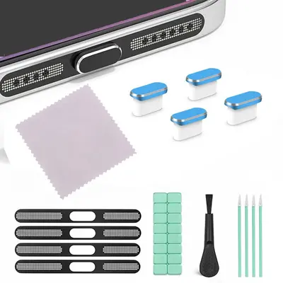 Telefon Toz Koruma Kapağı Seti USB-C Toz Koruma Kapağı iPhone 15/16, 17 için Toz Koruma Temizleme Seti - 13
