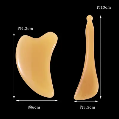 Imitation horn meridian brush scraping board for special back, neck, legs, face and eyes tendon acupuncture stick resin beauty massage pulling tool
