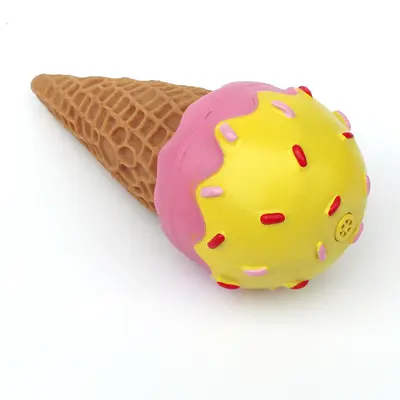 Squeaky Ice Cream Cone Dog Toy, Interactive Chew Toy for Training - 4