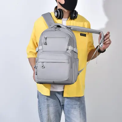 Large Capacity Korean-Style Casual Backpack for Students and Travel, Unisex - 1