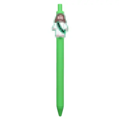 Cartoon PVC Click Ballpoint Pen, Candy Colours - 7