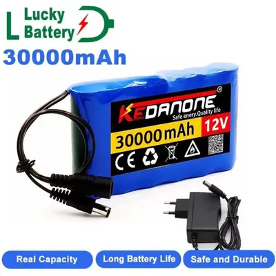12V 30000mAh Lithium-Akkupaket für CCTV-Kamera - 1