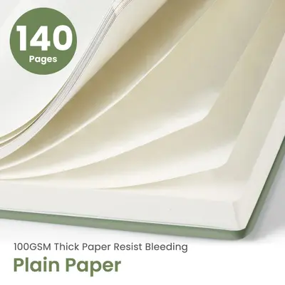 Green Lined Tearable Spiral Notebook with Index Cards 6x8 inch