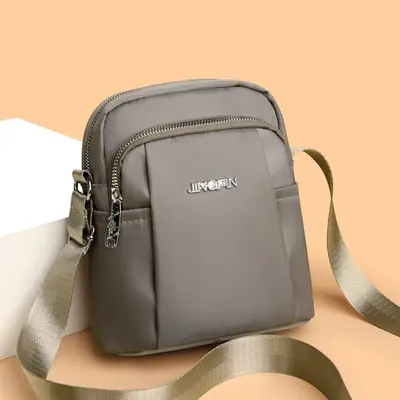 Moda çok yönlü küçük çanta kadın crossbody çanta yeni naylon kanvas çanta kadın para cep telefonu çantası mini omuz çantası