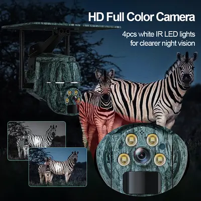 Outdoor 4G WiFi Security Camera, Solar Powered - 3