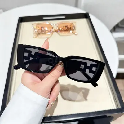 Women's Small Rectangular Sunglasses, UV Protection, Unisex Style - 7