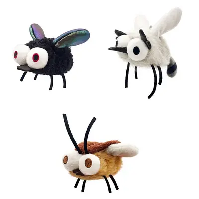 Electric Cat Toy with Plush Simulated Flying Insects - 6