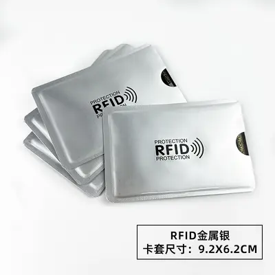 Sınır ötesi lazer rfid kart tutucu anti-tarama anti-manyetikliği giderme anti-hırsızlık fırçası NFC banka kimlik kartı alüminyum folyo koruyucu kart tutucu - 7