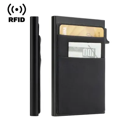 RFID-Kartenhalter aus Aluminiumlegierung, seitlicher Schiebemechanismus - 6