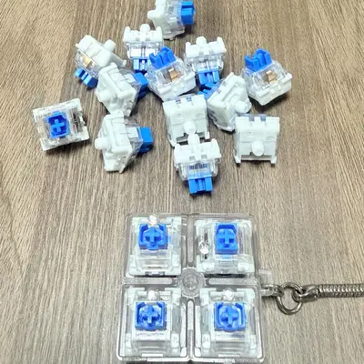 In-Stock Fast Shipping Dustproof Green Switch Clicky Segment Mechanical Keyboard Key Switch Stress Relief Toy Dustproof Cross Axis