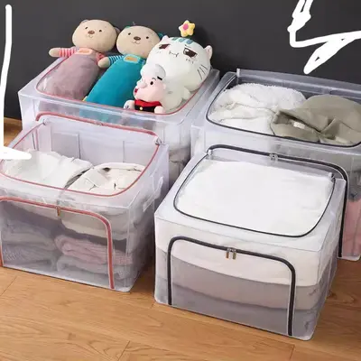 Transparente Kleidungsaufbewahrungsbox, großes Fassungsvermögen