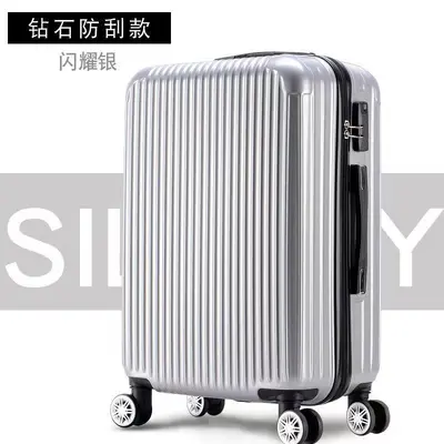 Multifunctional luggage suitcase with universal wheels, aluminum frame, telescoping handle, women's student, 20-inch travel bag, carry-on password suitcase, 24-inch - 8