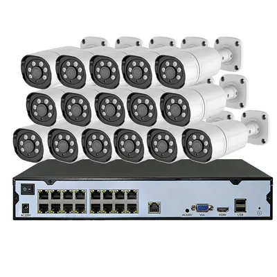 16-channel POE surveillance kit AI facial recognition 4K 8MP - 6