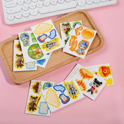 Karikatür 3D DIY El Yapımı Puzzle, Çocuk Eğitici Oyuncak - 4