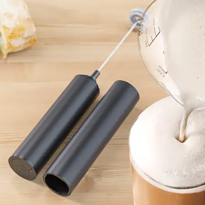 Rechargeable coffee frother electric household type egg beater milk lid frother handheld mini milk frother - 2