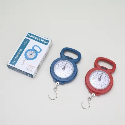 Mini portable spring scale, adjustable graduation, household