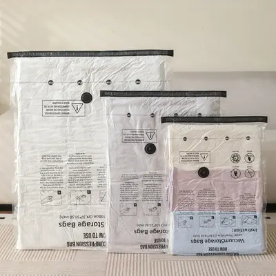 Vacuum Storage Compression Bags for Down Jackets and Quilts, with Air Pump - 7