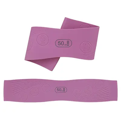 Yoga Resistance Band for Leg Strength Training, 100% Natural Silicone Elastic Band - 2