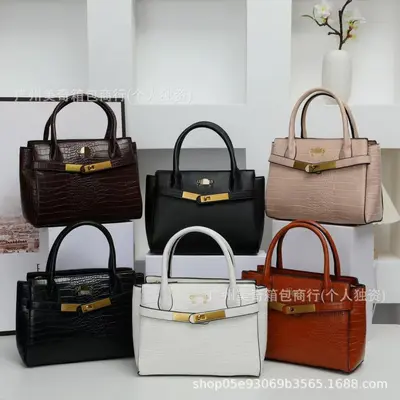 Crocodile Pattern Retro Platinum Single Shoulder Women's Bag