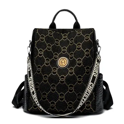 Sequined Anti-Theft Women's Backpack, School Bag - 6
