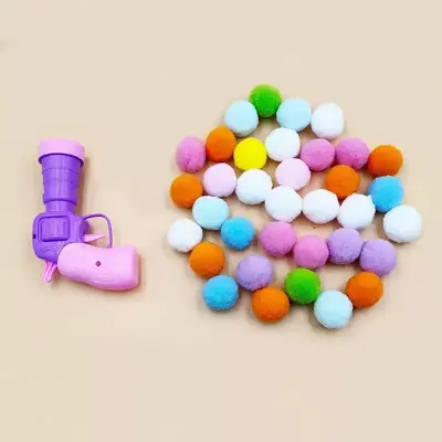 Plush Ball Cat Toy Launcher Pistol with Interactive Cat Teaser Wand - 10