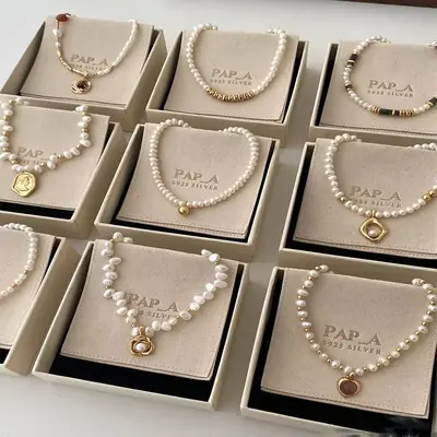 Shijia inci kolye kadın niş erişilebilir lüks tasarım üst düzey moda zarif köprücük kemiği zincir kolye kazak zinciri boncuk zinciri