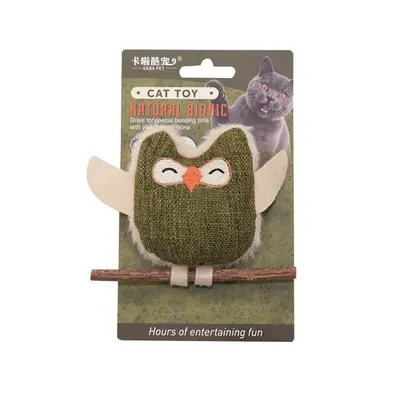 Cat Teaser Wand with Catnip and Silvervine Chew Stick - 7