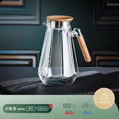 Hitzebeständiges Glas-Wasserkanneset, 5-teilig mit Teekanne - 7