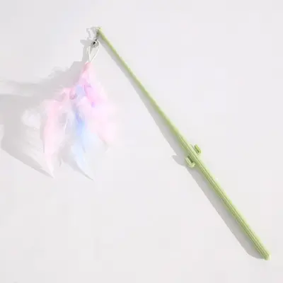 Cactus Cat Teaser Wand with Claw and Bell - 8