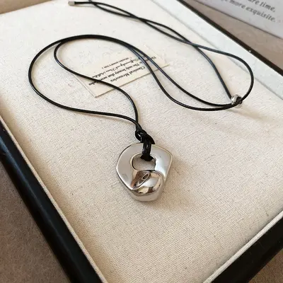 Gold Plated Geometric Adjustable Necklace - 10