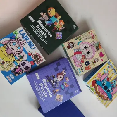 Amazon Magnetic Puzzle Building Blocks Educational Toy 6-in-1 Assembly Model Gift Children's Day June 1st Cross-border Best Seller
