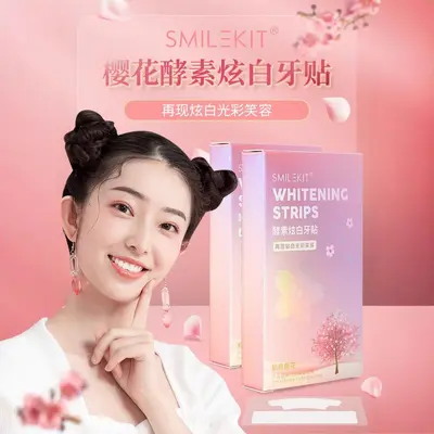 Smilekit Sakura diş beyazlatma bandı, enzimli - 1