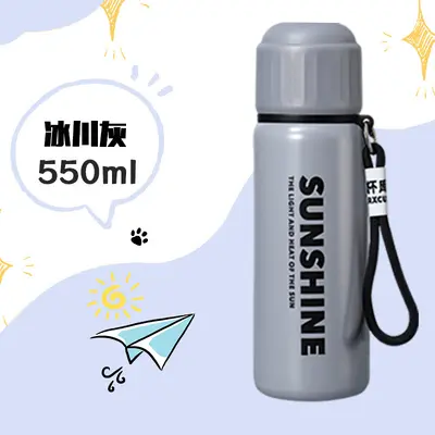 简约高颜值不锈钢子弹头保温杯户外便携车载直饮双盖运动水壶批发 - 7