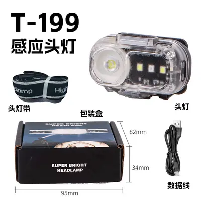 Rechargeable Headlamp with Motion Sensor, High Power, Long Battery Life - 7