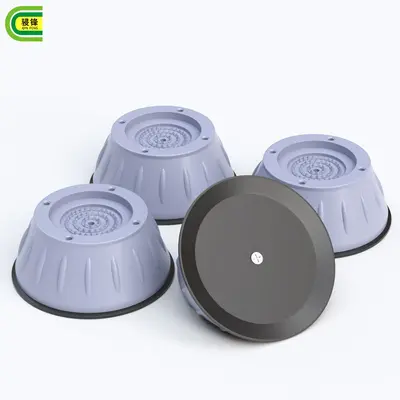 Washing Machine Anti-Slip Suction Cup Feet Pads Silent Shock-Absorbing Mats No-Nail No-Glue Drum Riser Stands Rubber Fixing Brackets - 6